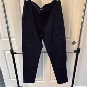 Tommy Hilfiger Relaxed Fit Navy Cargo Pants Sturdy Fabric